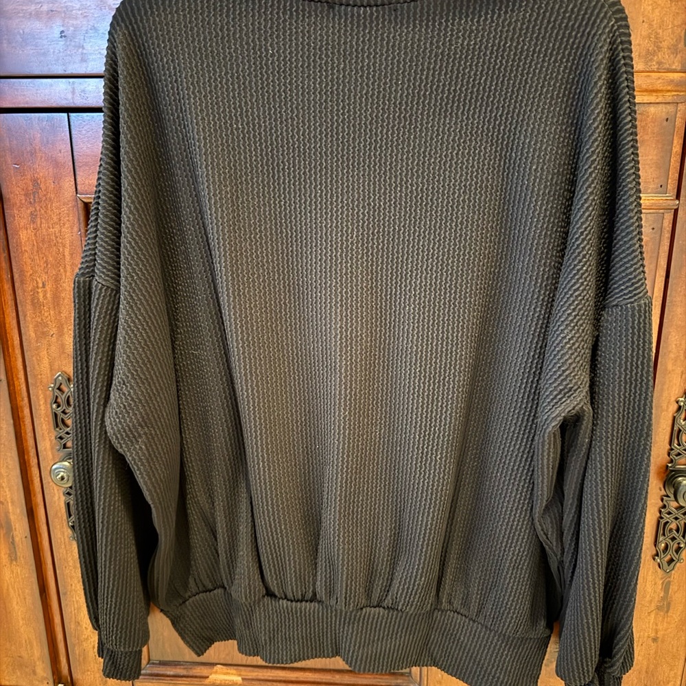 Shop Talulah Black Ribbed Pullover - Picture 2 of 3